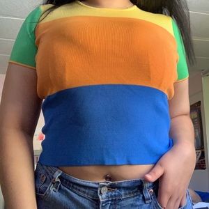 Vintage Color Block T-Shirt